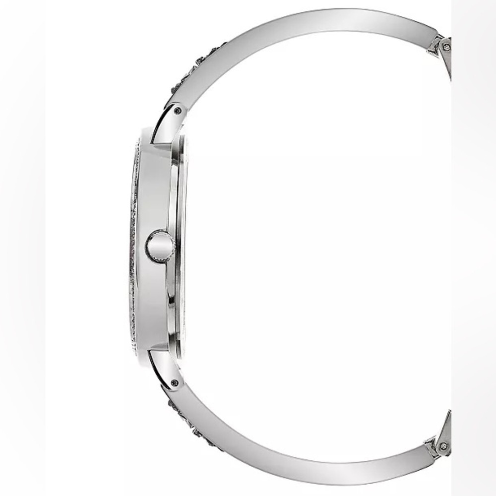 NIB Women's Druzy Stone Silver-Tone Bracelet Watch - Picture 2 of 2